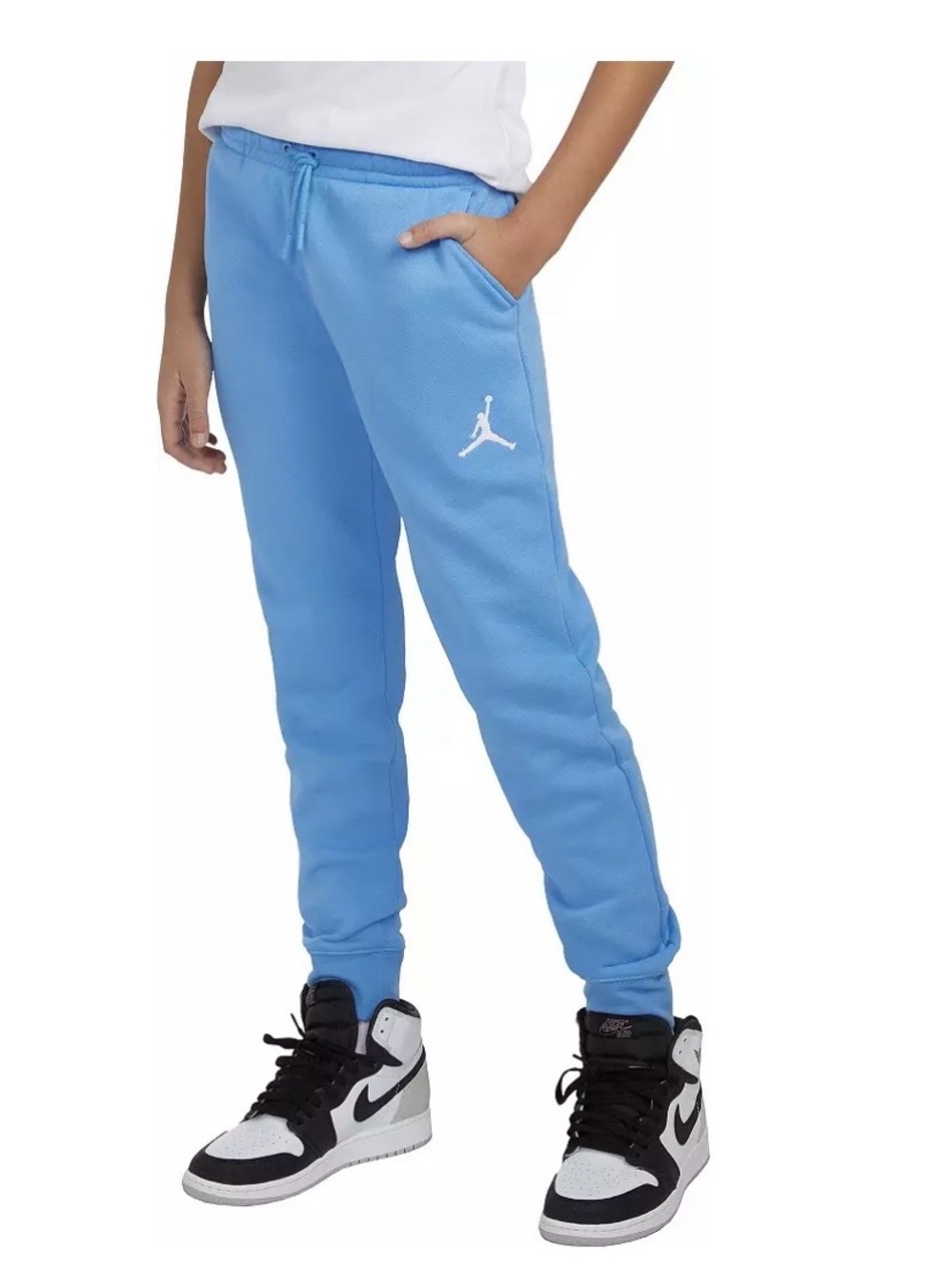 Jordan Light Blue Youth Jumpman Fleece Joggers